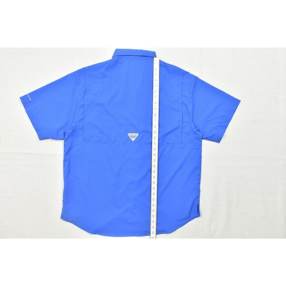 NWT Columbia PFG Tamiami II Men's Fishing Button Down Shirt Size L Blue Polyeste - Picture 4 of 8